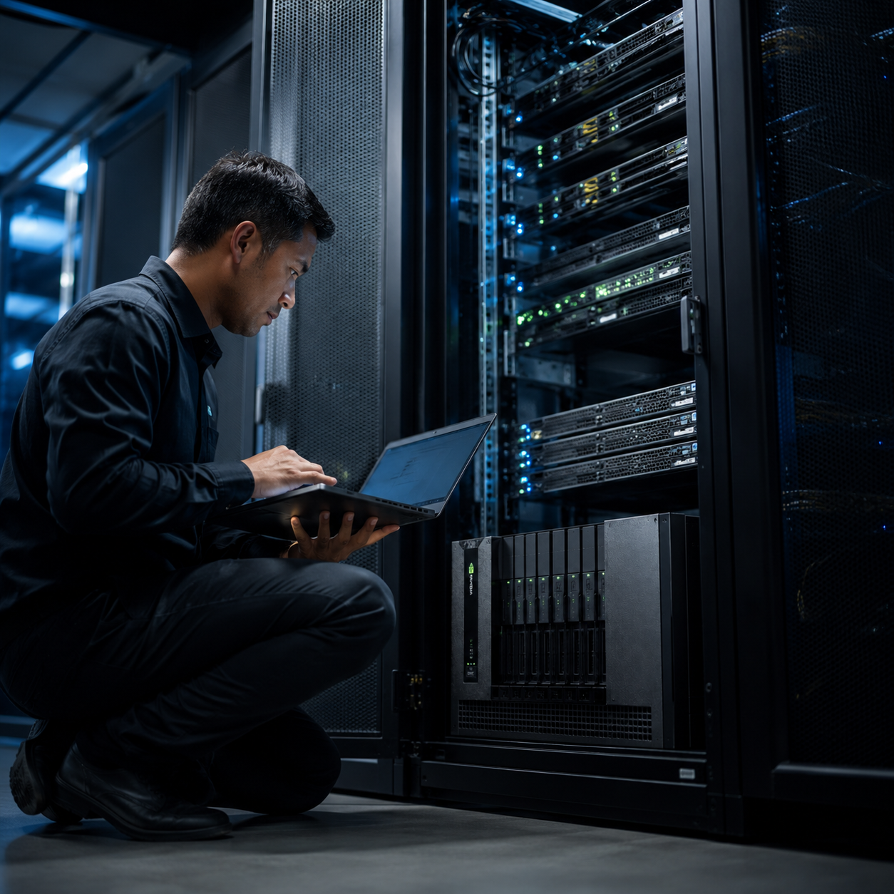 Client deployment in server room